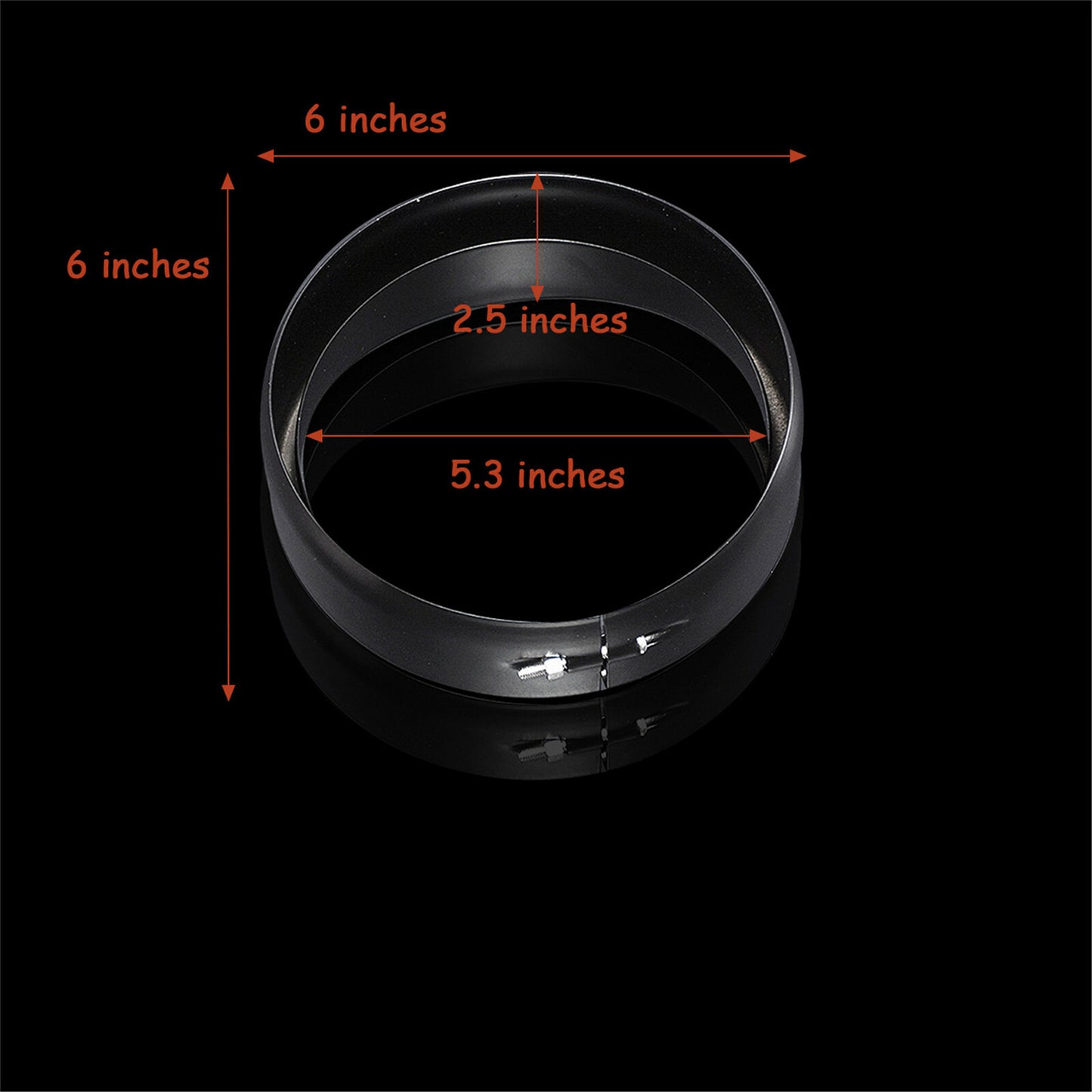 5.75'' Headlight Bezel Trim Ring Protect Guard Cover Fit For Dyna Sportster XL Q