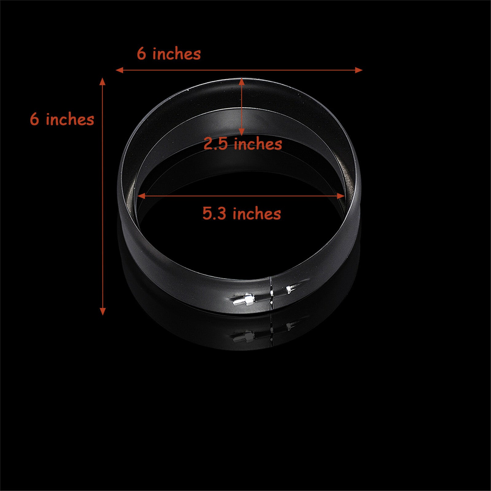 5.75'' Headlight Bezel Trim Ring Protect Guard Cover Fit For Dyna Sportster XL Q