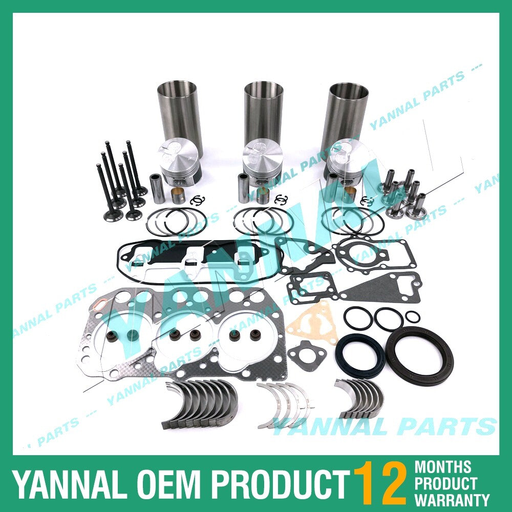3TNA72 Engine Rebuild Kit with Shim Bearing Valve for Yanmar Diesel Engines