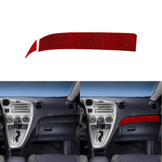 9Pcs Carbon Fiber Center Console Panel Cover Trim for Chrysler 200 2015-2017 v