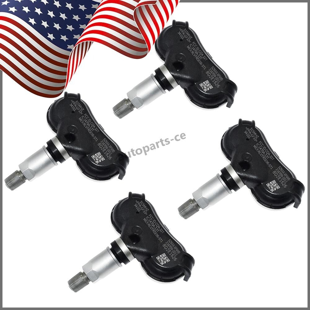 4x TPMS for ACURA 2014-2015 RLX 2009-2014 TL 2010-2013 ZDX Tire Pressure Sensor