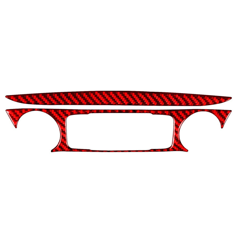 Red Carbon Fiber Climate control Cover Trim For Silverado for GMC for SIERRA 2014-2018