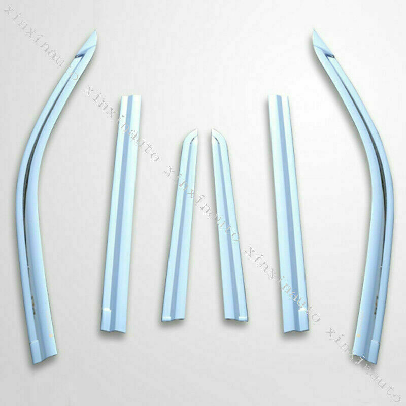 For Prado FJ150 LC150 2010-2021 ABS Chrome Car Window Visor Sun Rain Guard Vents