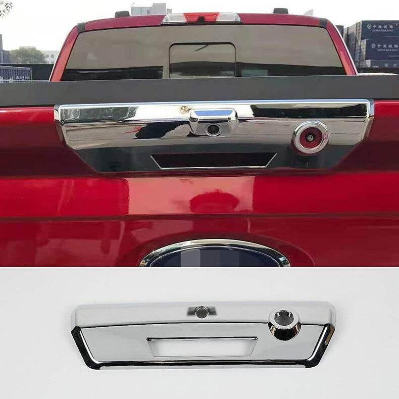for Ford F150 F-150 2021-2023 Chrome Rear Door Tail Tailgate Handle Cover Trim