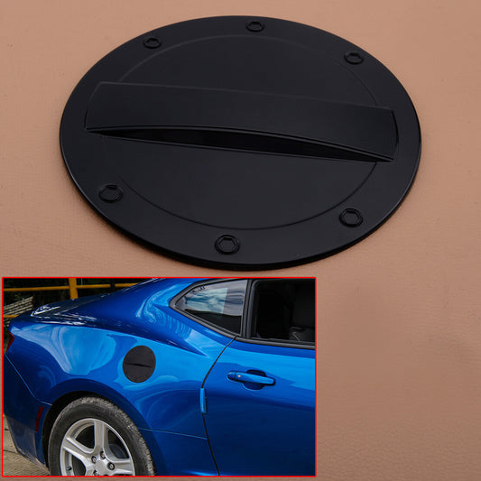 Gas Fuel Tank Cap Cover Filler Door Trim Fit for Camaro 2016-2020 v