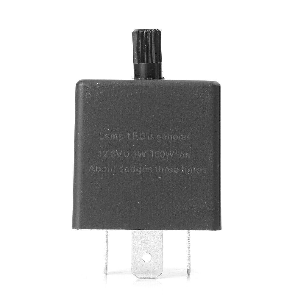 LED Adjustable Car Flasher Flash Relay fit Turn Signal Light CF13 12V 3-Pin Car Q