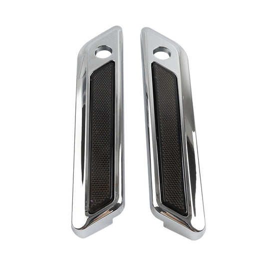 for Harley Touring Electra Glide Road King Saddle Bag Hinge Latch Covers Chrome Q