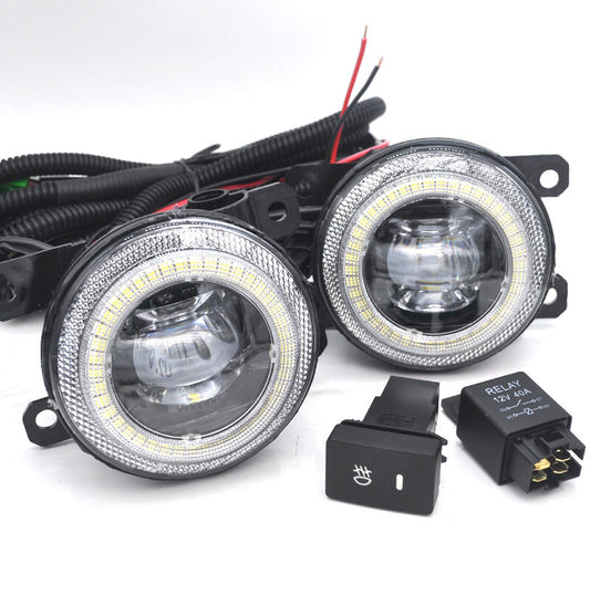 2x Led Clear Lens Bumper Fog Light Lamp cable switch for acura TSX TL ILX for RDX v