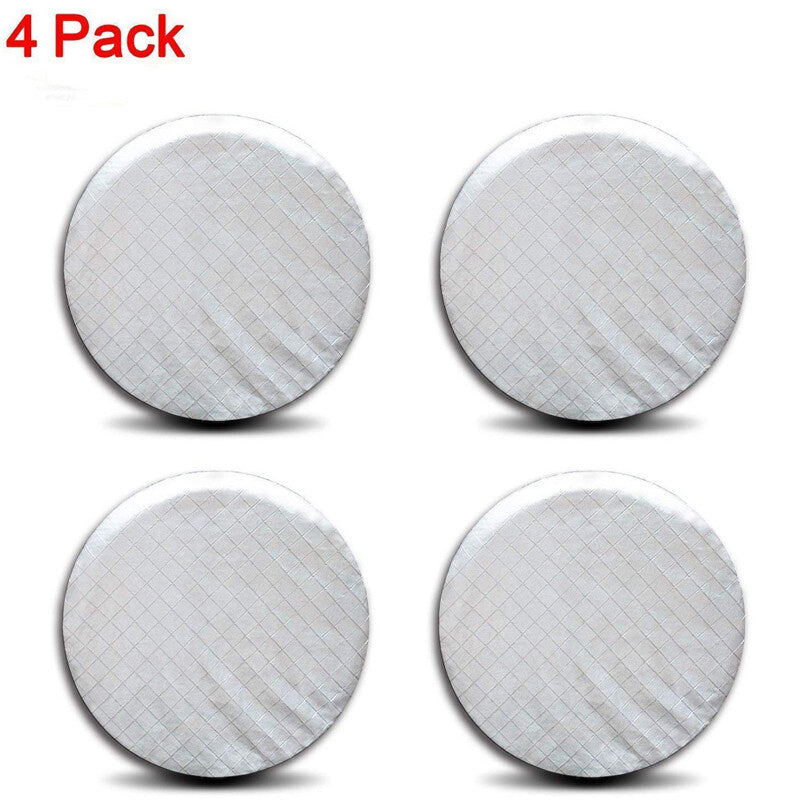 4PCS Wheel Tire Covers For RV Trailer Camper Car Truck SUV 26 to 27'' Dia Valid v