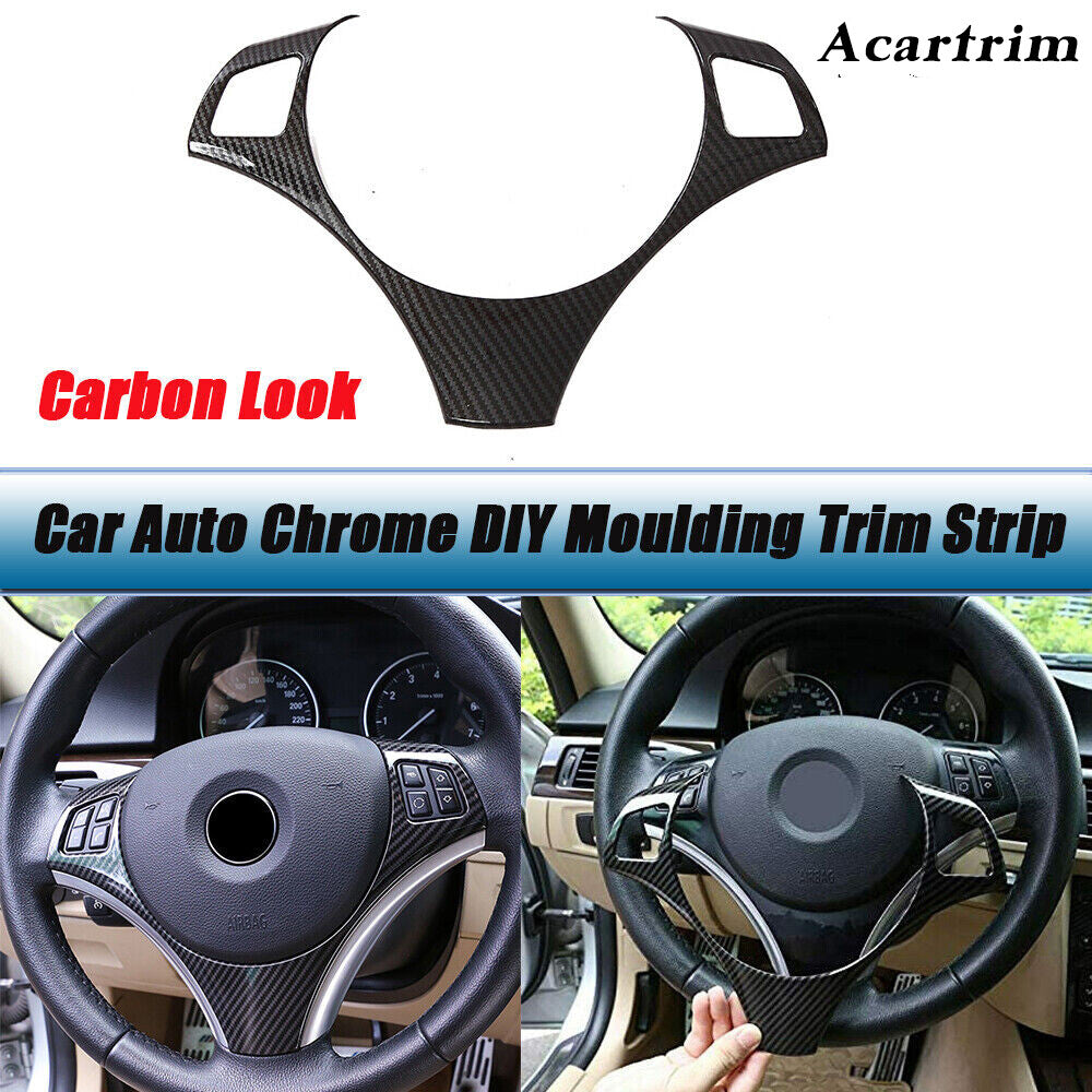 Carbon Pattern Car Steering Wheel Panel Cover Trim for BMW 3Series E90 325 335i