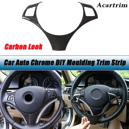 Carbon Pattern Car Steering Wheel Panel Cover Trim for BMW 3Series E90 325 335i
