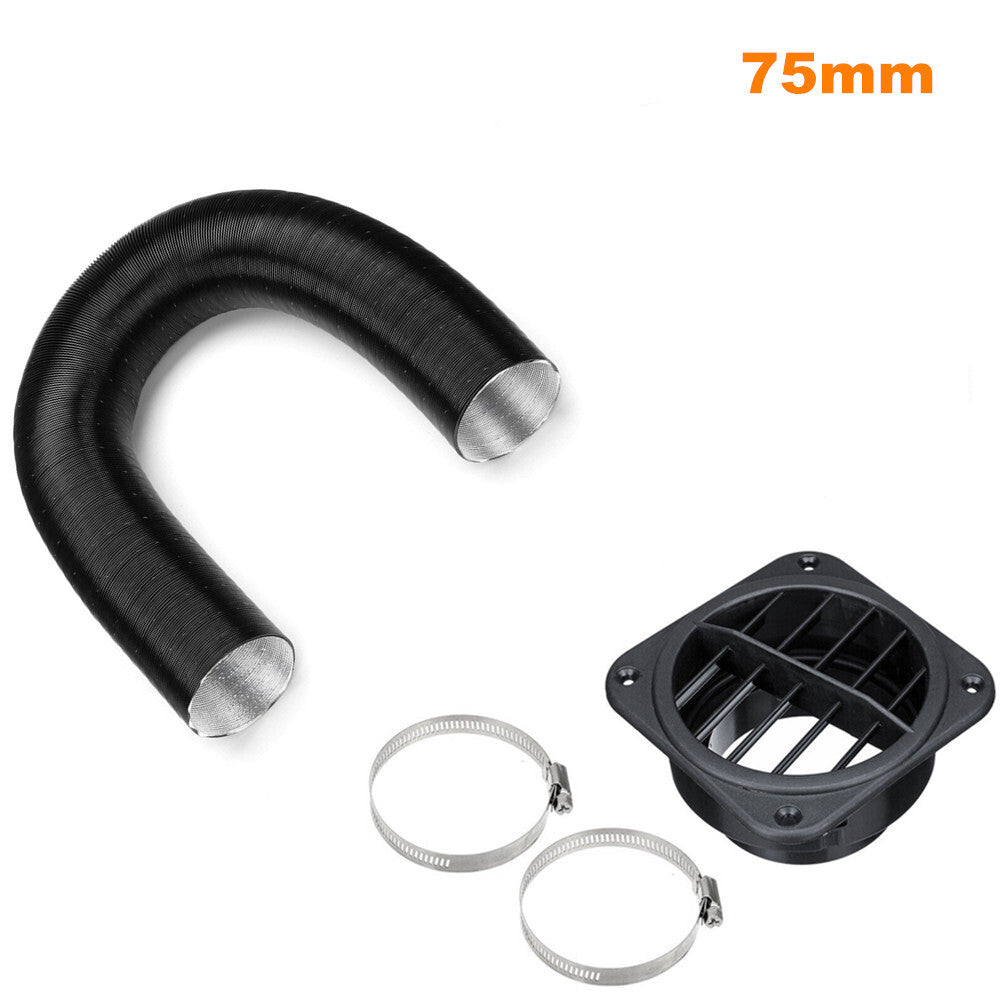 75mm Car Heater Duct Insulation Ventilation Hose Kit for Propex Diesel Heaters - n