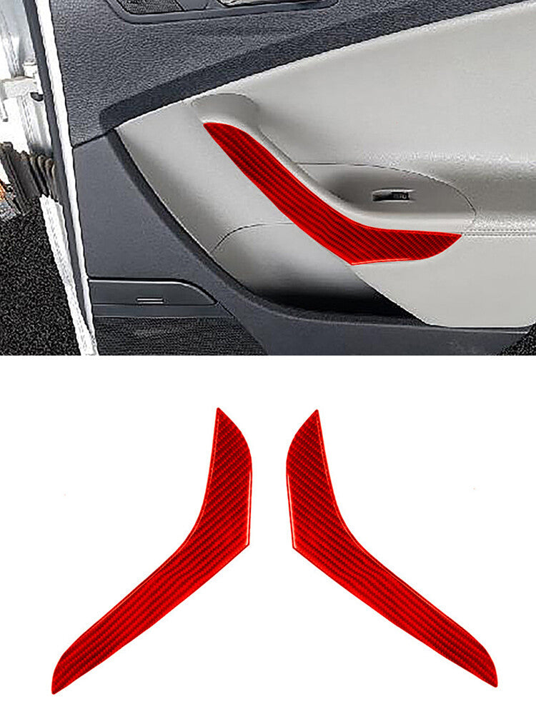 2Pcs Carbon Fiber Dashboard Side Air Vents Cover Trim for Jeep Liberty 2008-2012 v