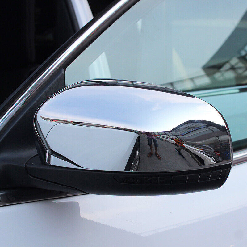 2P for Jeep Cherokee 2014-2021 Chrome Rearview Side Door Mirror Cover Trim Cap