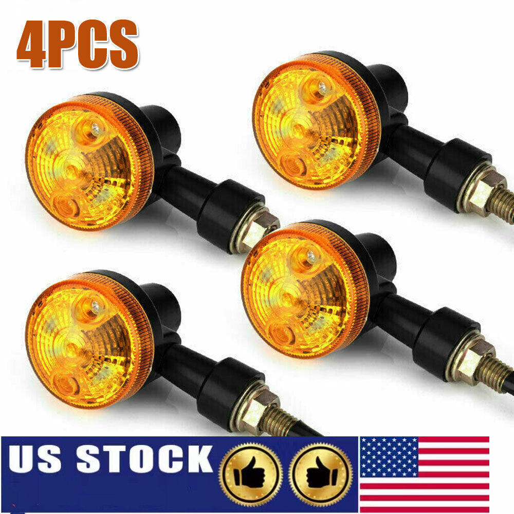 4pcs Motorcycle Turn Signal Indicator Light Blinker for kawasaki for Suzuki for Honda Q