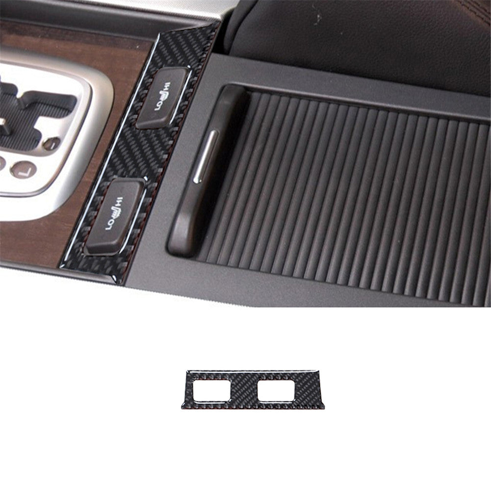 Carbon Fiber Center Air Vent Outlet Lower Part Cover Trim for Volvo V60 2010-17 v