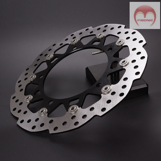 floating front brake disc rotor for Honda CB190R 300mm 144mm 4mm black