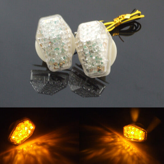 2x Motorcycle Amber Front Turn Signal Indicator Light for Suzuki GSXR 600 Q