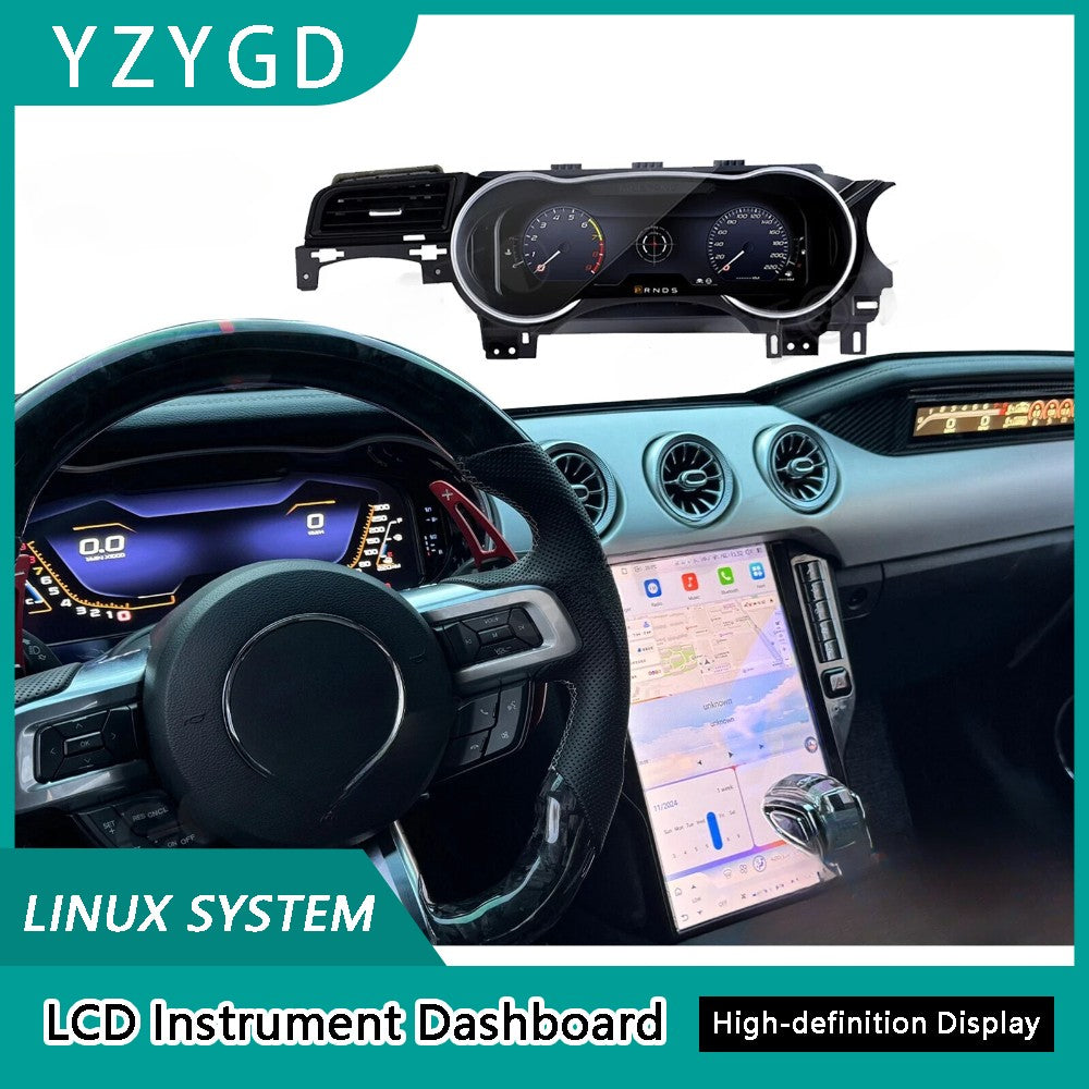 LCD Cluster Speedometer Digital Instrument for Ford for Mustang 2015-2023 Q