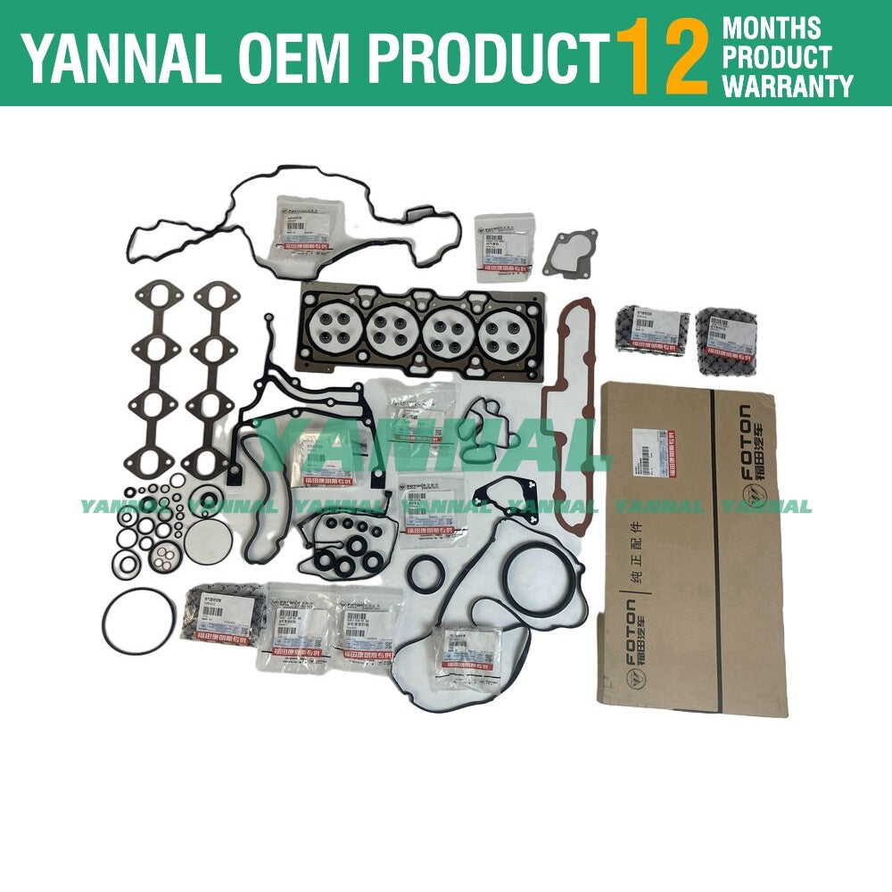 Overhaul head gasket kit for ISF2.8 engines, suitable for Foton Tunland diesel engines.