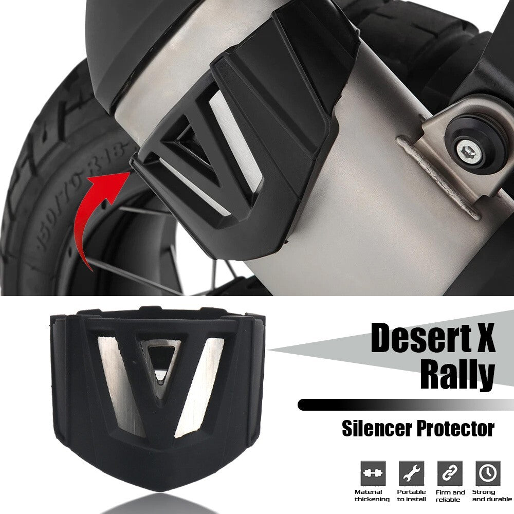 for Ducati Desert X Rally Motorcycle Exhaust Muffler Protector Heat Guard Cover