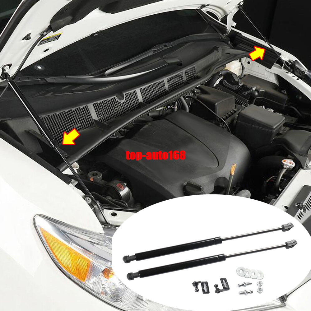 Front Engine Hood Shock Strut Damper Lifters Black for Toyota for Sienna 2011-2020