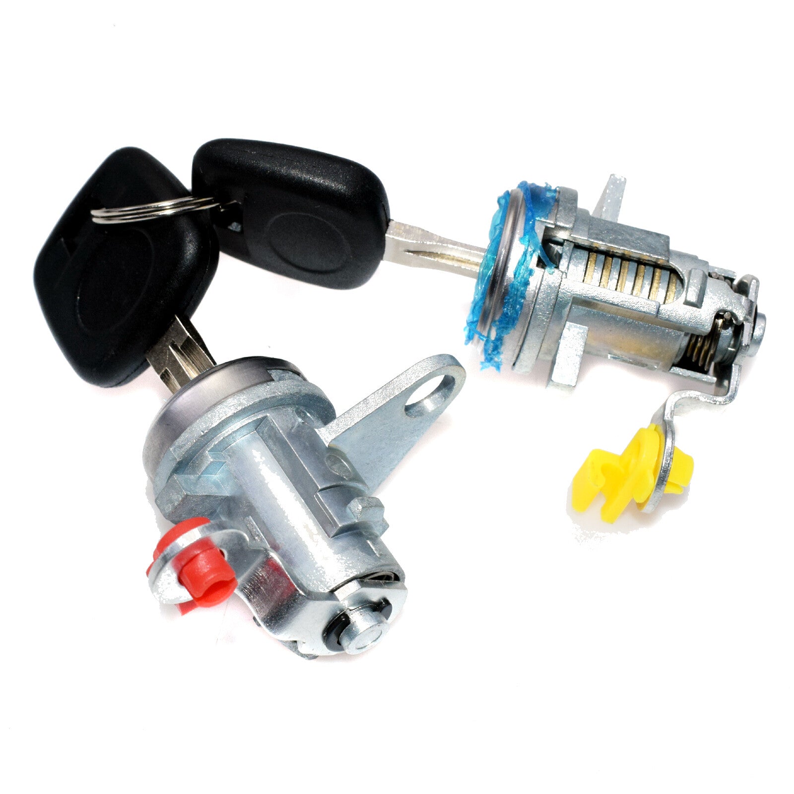 Door lock cylinder tumbler with key pair L&R for RAV4 1996-2000 69051-42050- v