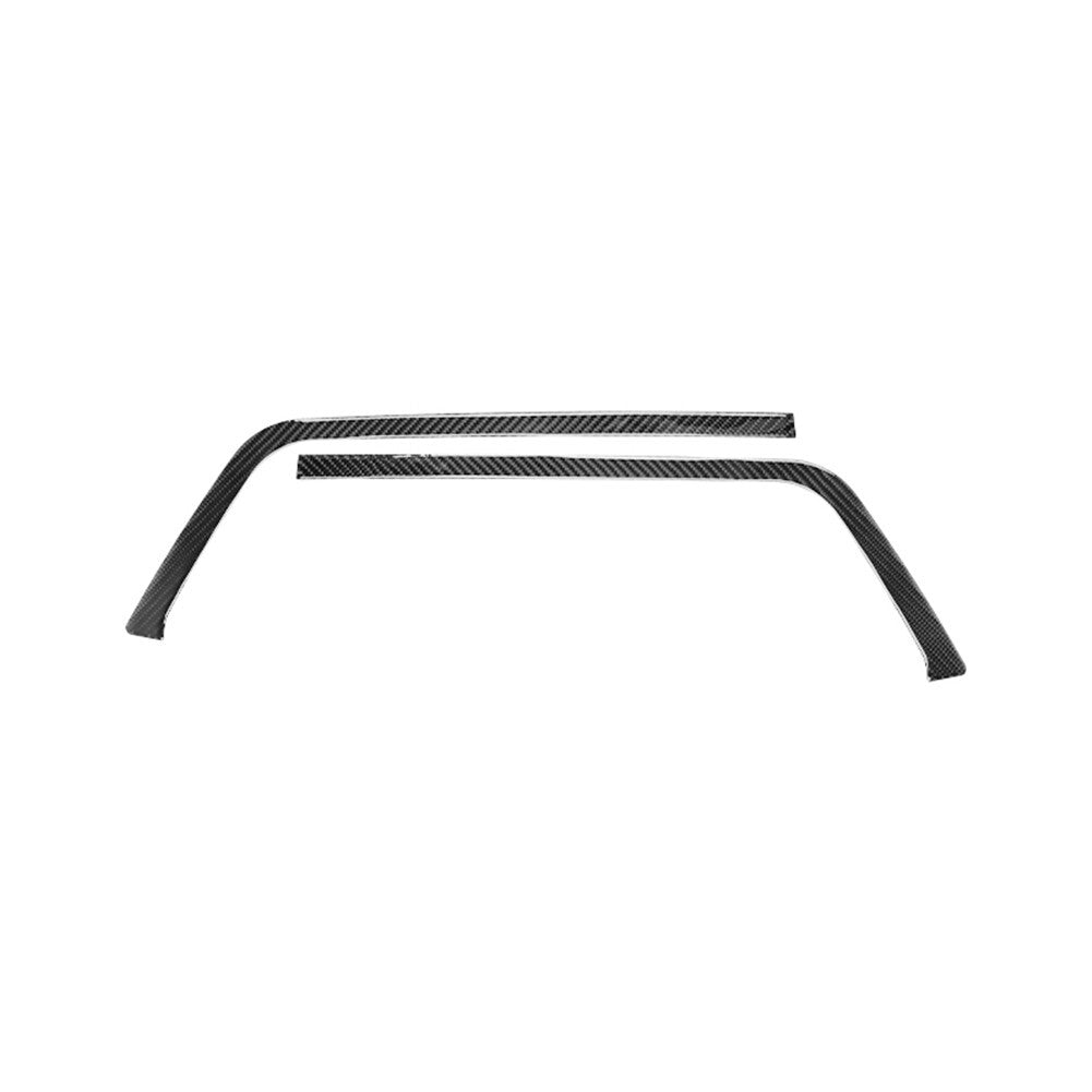 2X Carbon Fiber Front Fog Lamp Eyebrows Cover Trim for Nissan Rogue 2014-2016