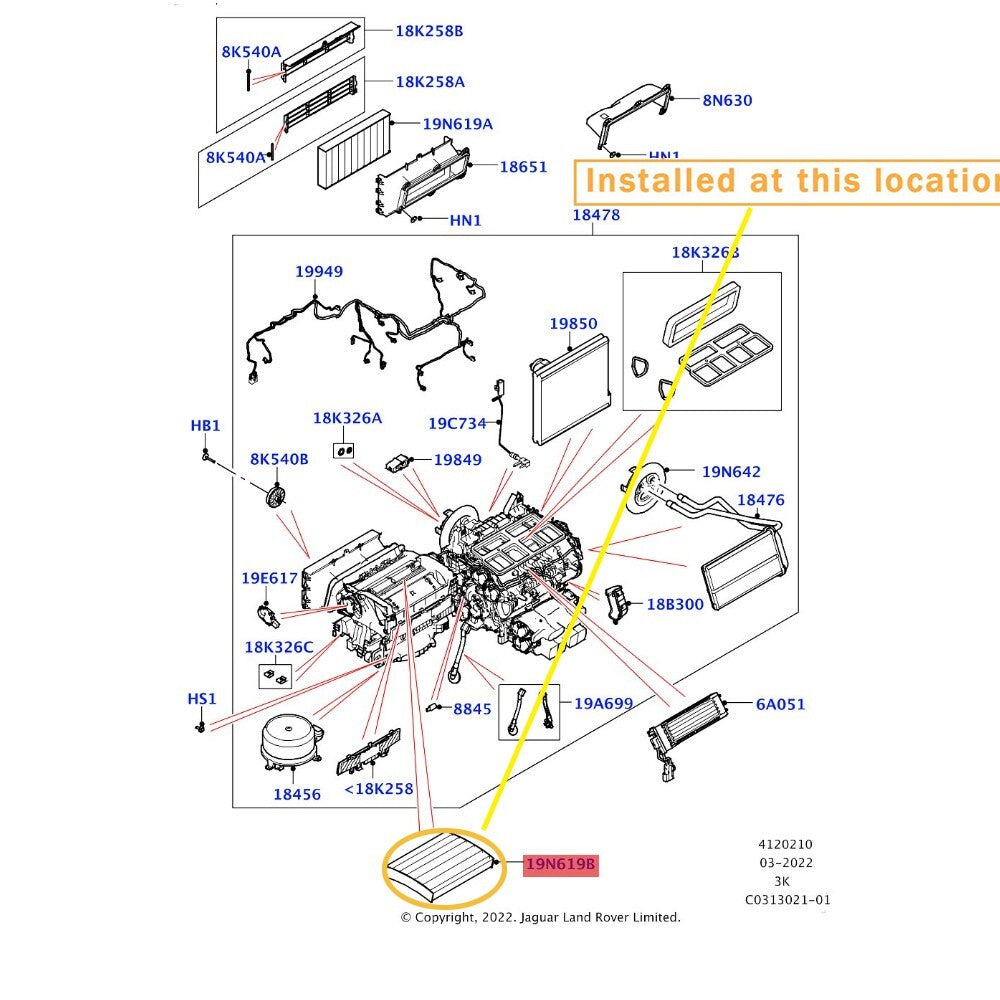 Equipment Manufacturer ( ) for Land Rover and for Range Rover air filters: LR153587