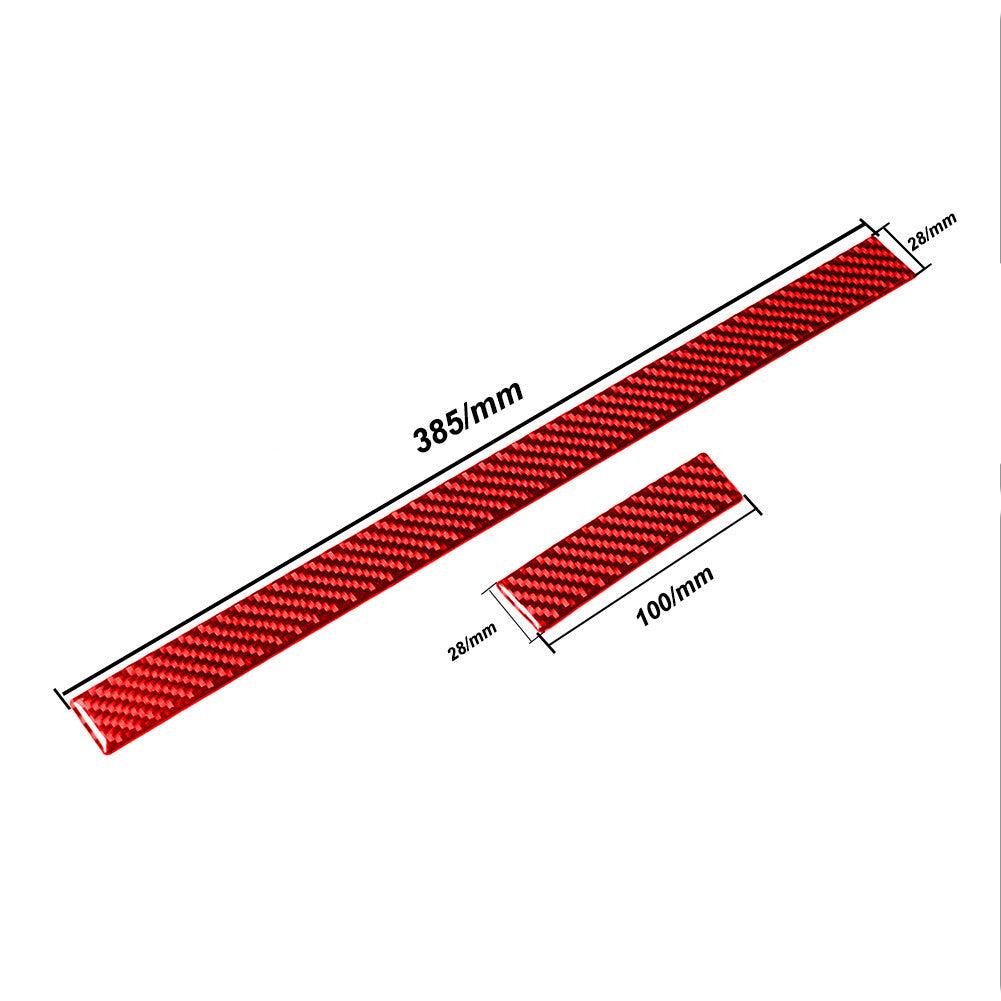 Red Carbon Fiber Interior A/C Switch Panel Cover Trim for Corolla 2014-18 v