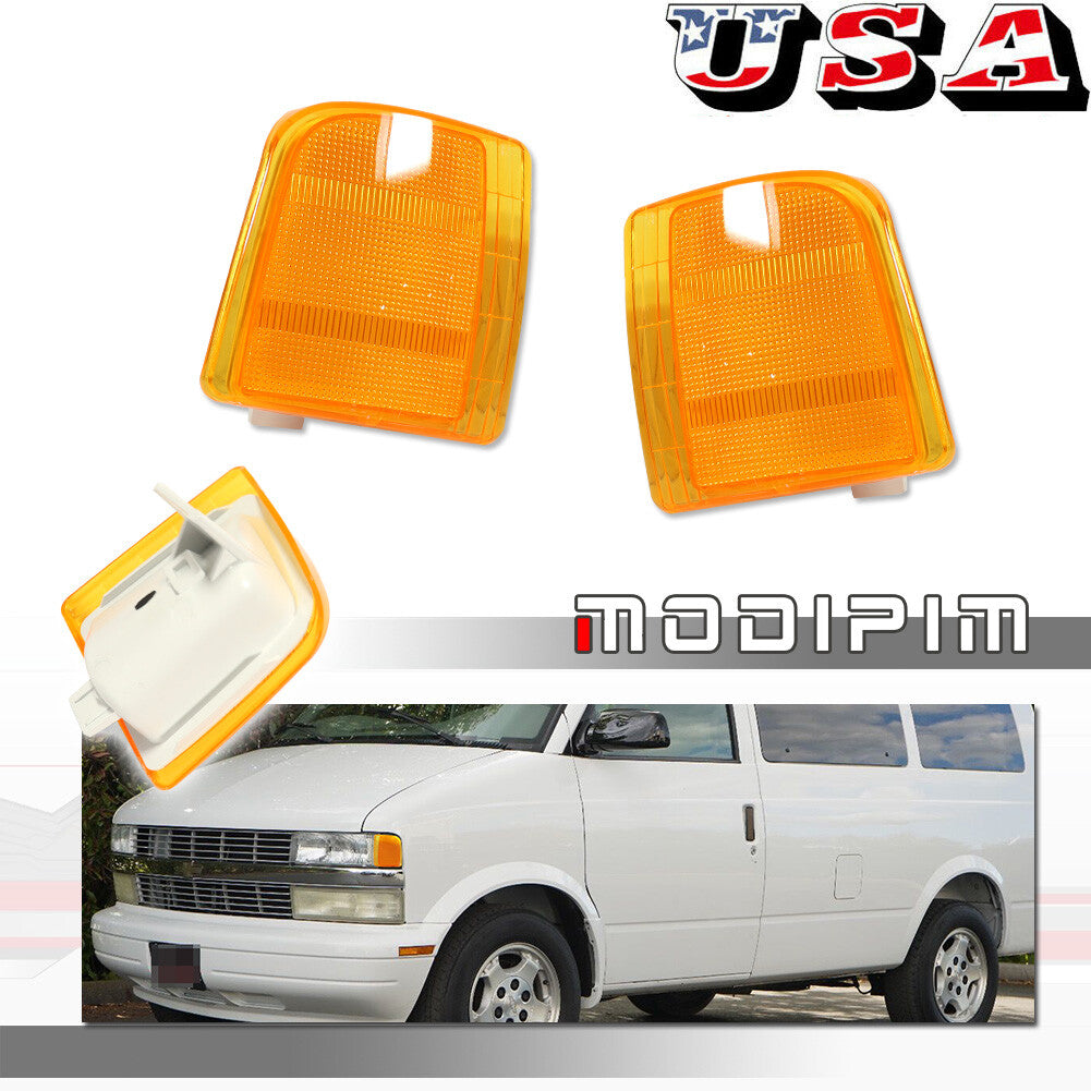 Amber Side Marker Signal Stop Lights Pair Set for 95-05 for Safari Van- v