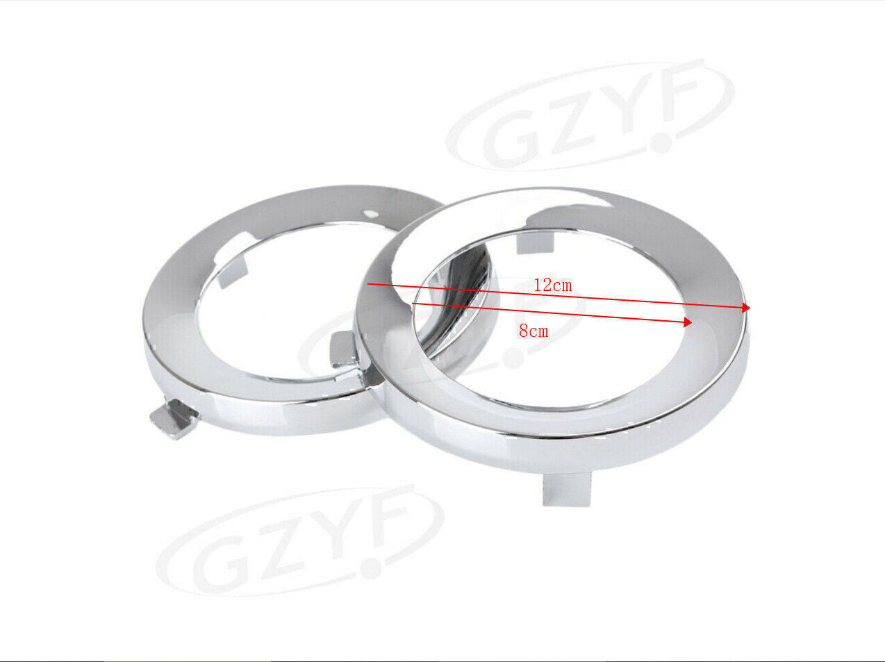 Front Fog Light Lamp Cover Trim Ring Fit for Subaru Forester 2009-2013 Chrome Pair