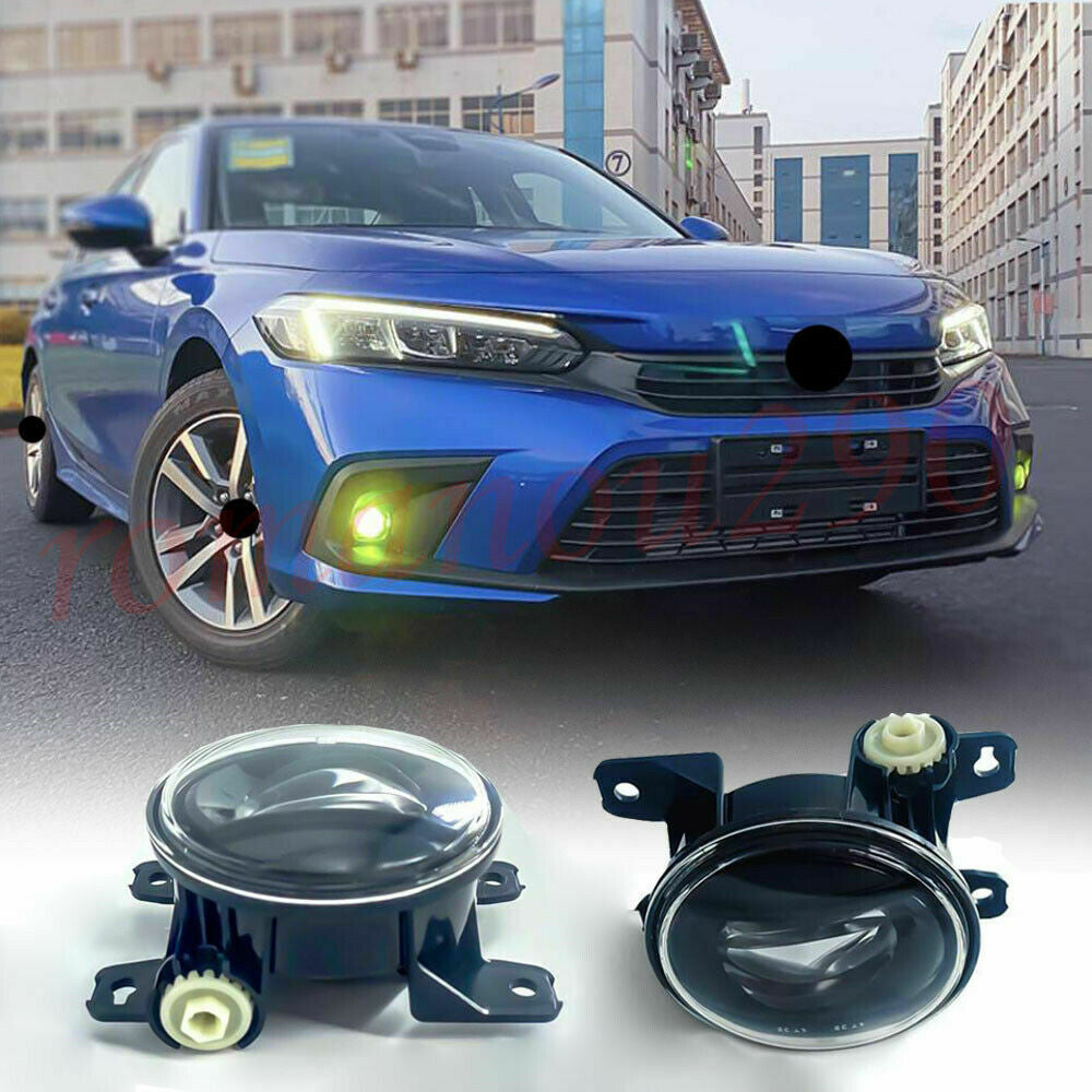 for Honda for Civic Sedan 2022-23 LED Front Bumper Fog Lights w/Cable Switch replace