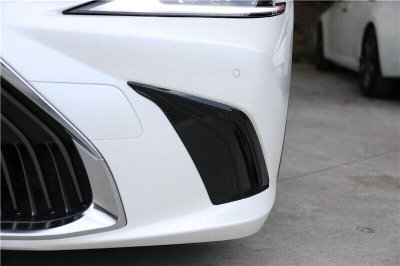 for Lexus ES250 300h 350 2019-2022 Carbon Fiber Front Fog Light Lamp Cover Trim