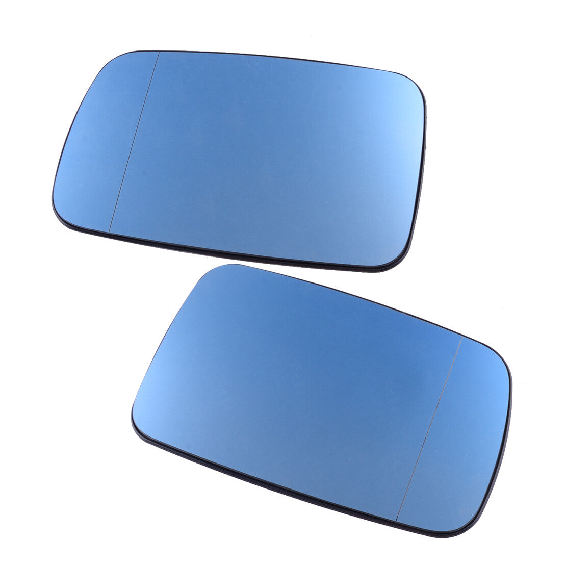Pair Blue Heated Side Door Wing Mirror Glass Fits for BMW E38 1995-01 E39 20-03