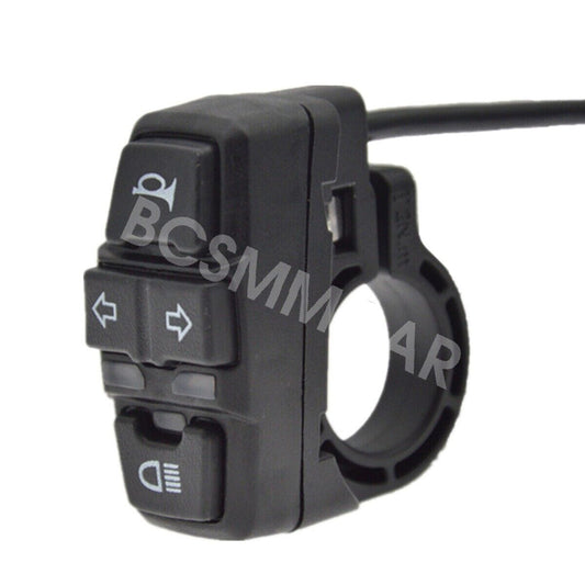Headlight Horn Turn Signal Light Switch On/Off Button For Motorcycle Ebike Q