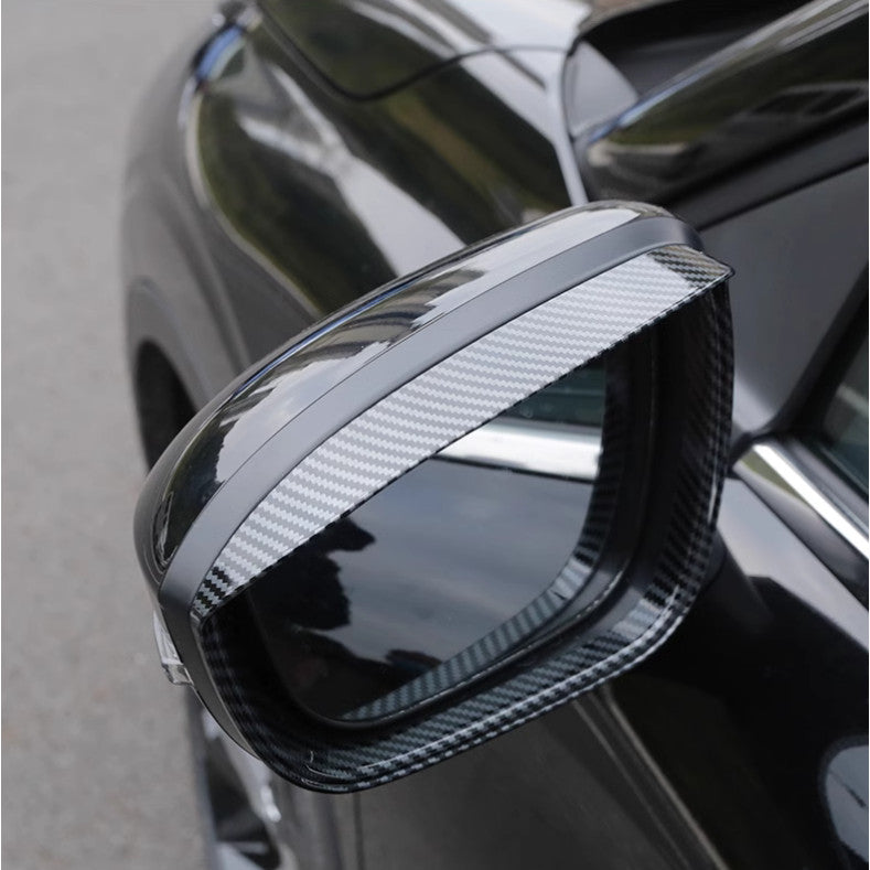 for Nissan Sentra 2021-2023 Carbon Fiber Side Mirror Rain Eyebrow Cover Trim 2P