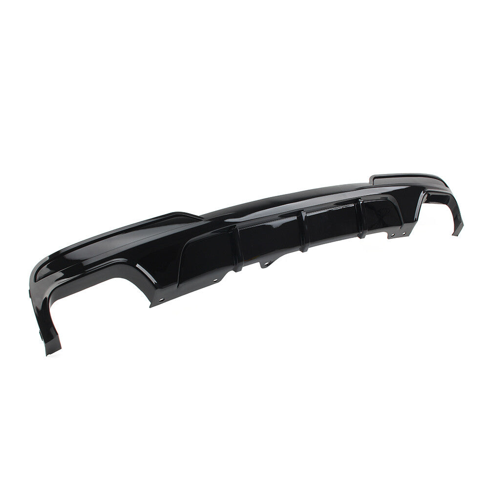 Rear Bumper Diffuser Exhausts Lip for BMW 5 Series F10 M Sport 2011-16 Black