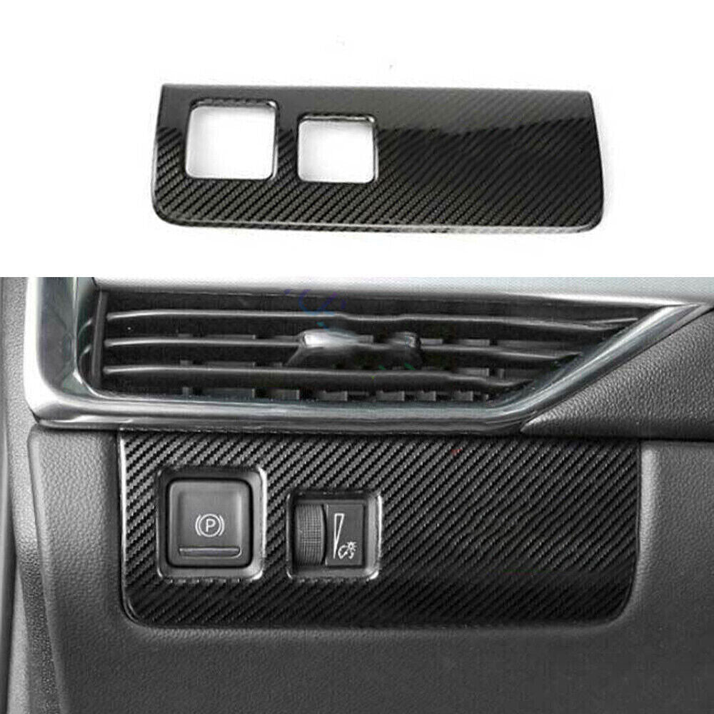 for Corolla 2019-2022 Steel Carbon Fiber Rear Water Cup Panel Cover Trim v