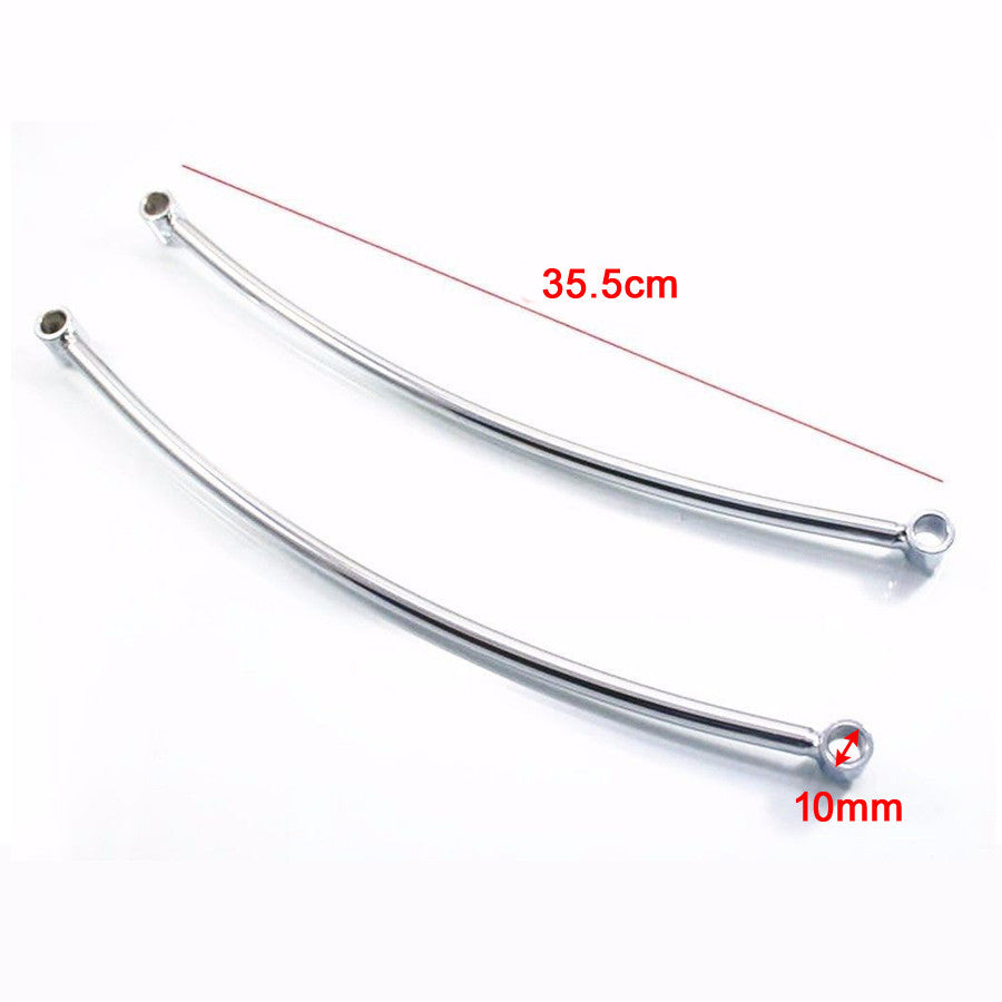 Chrome Rear Fender Rail Support Bracket Mount Holder for Harley Cruiser Bobber