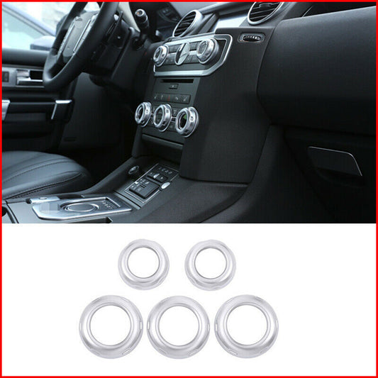 for Land Rover Range Sport 2010-2013 Silver AC Volume Knob Molding Cover Trim 5P