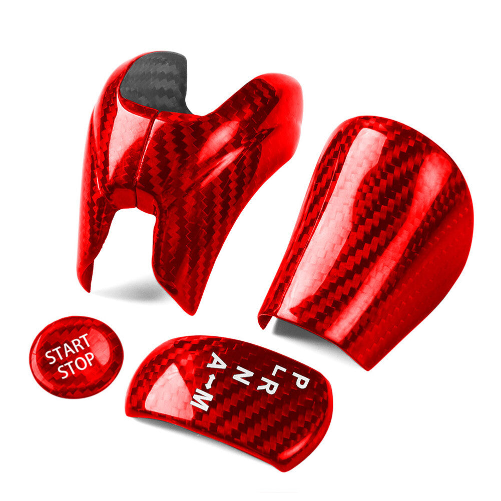 Gear Shift Knob Engine Start Stop Button Cover Trim for Nissan GTR R35 08-16 15