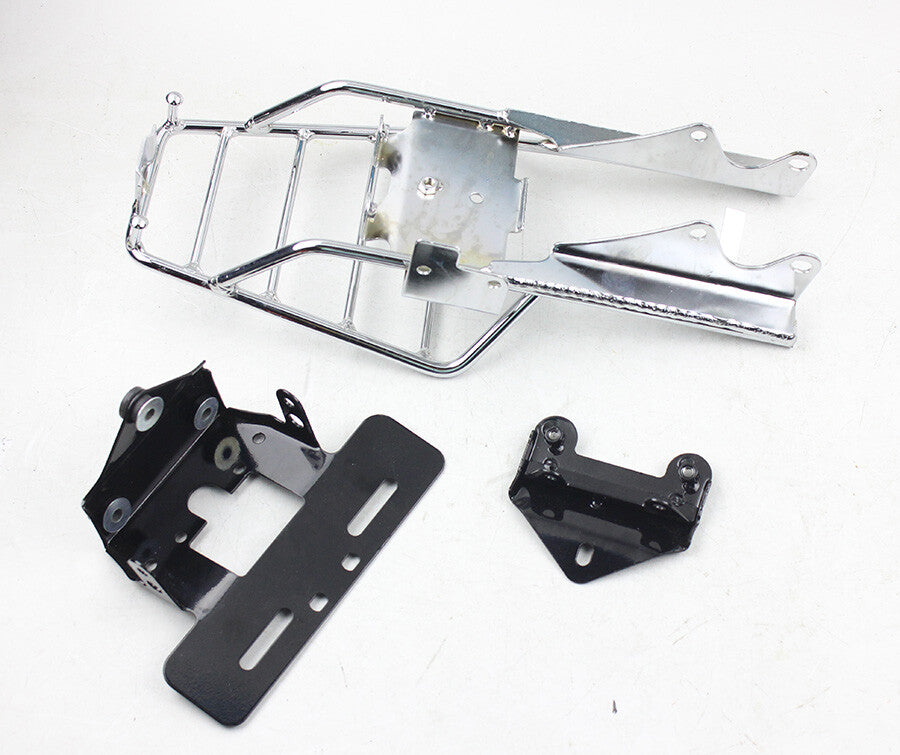 Chrome REAR CARRIER RACK LUGGAGE HOLDER for HONDA MONKEY Z50 Z50J Skyteam Z50A