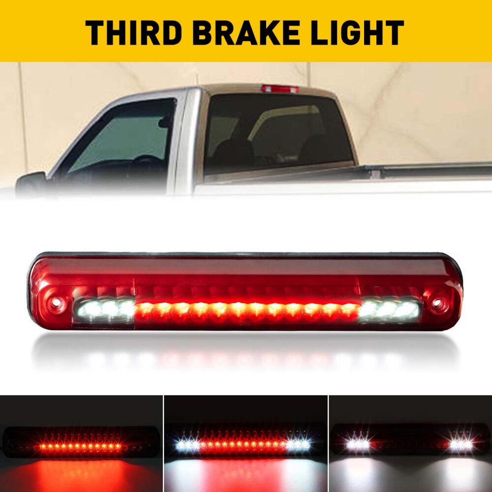 1988 - 1998 for GMC C1500 K1500 Red Red Light LED Triple Bright Face - v