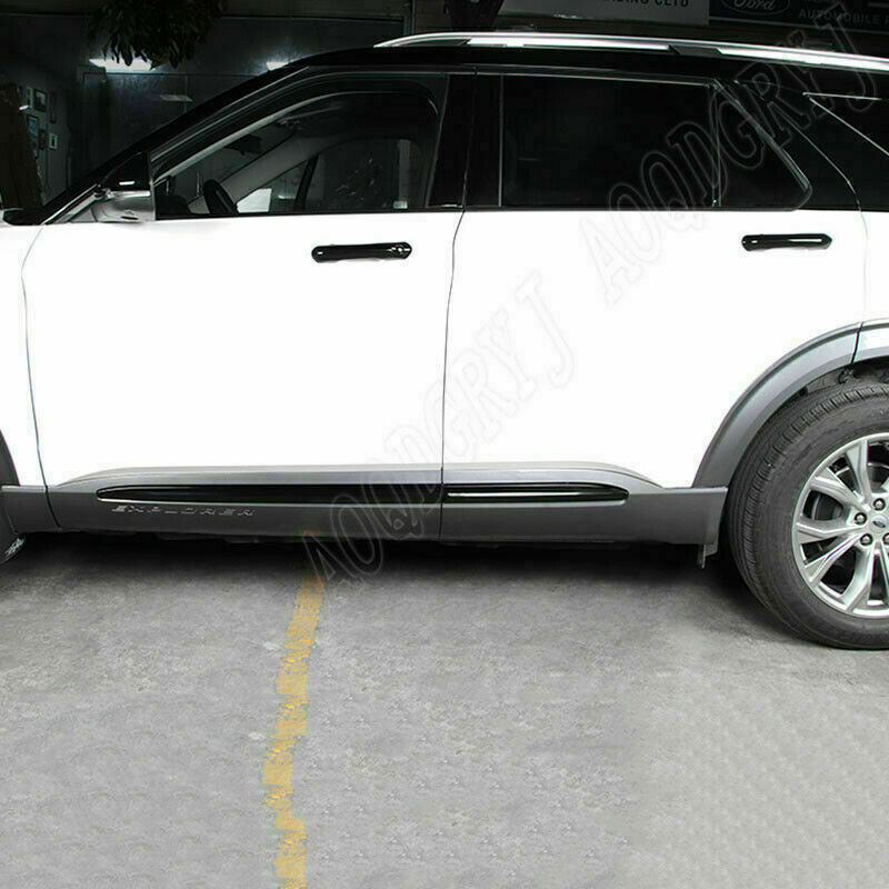 4p for Ford Explorer 2020-2022 piano black Car Body Door Side Molding Cover Trim