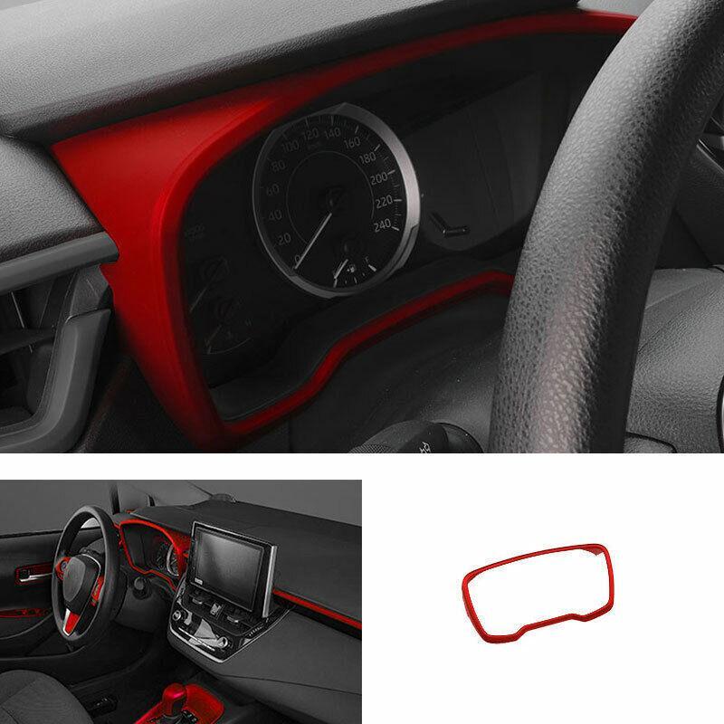 for Toyota for Corolla 2020-2023 Matte Red Dash Instrument Speedometer Frame Trim