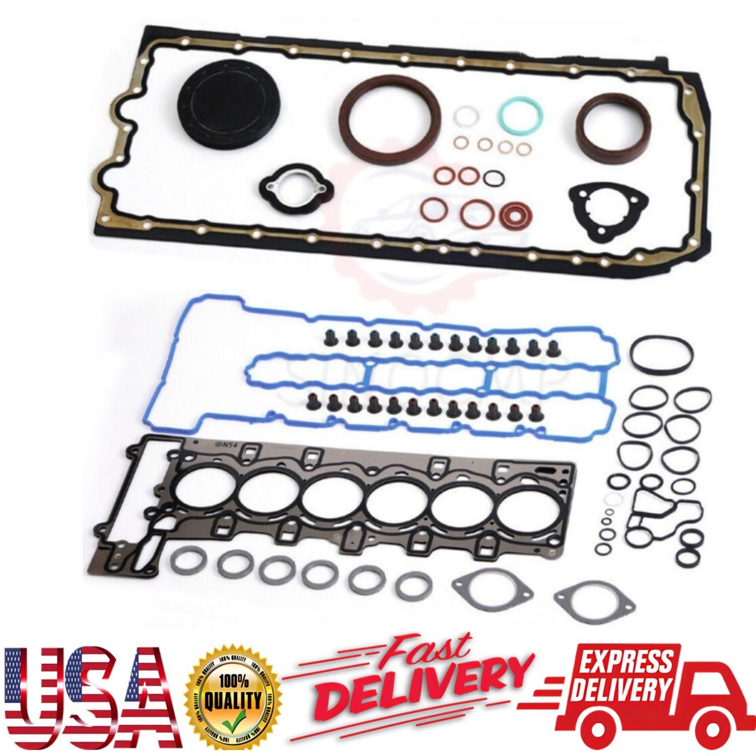 Engine Overhaul Head Gasket Seals Set for BMW 335i E90 E60 E92 E89 E71 N54 3.0