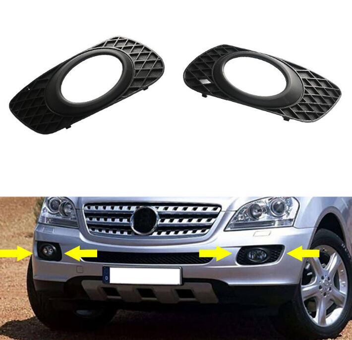new L+R front bumper fog light protectors for Mercedes ML63 AMG ML320 ML350- n