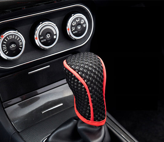 1Pc Car Cloth Zipper Gear Shift Knob Gear Handle Stick Protector Cover SUV Truck Q