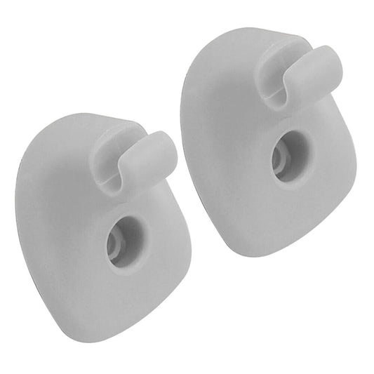 New 2 Sun Visor Clips Fits 2008-2010 for Chrysler Sebring  for Dodge Avenger Grey Q